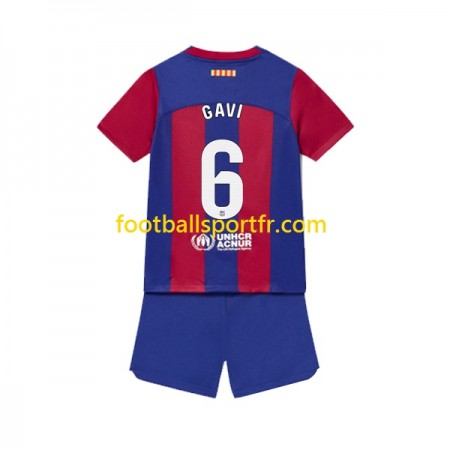 Tenue FC Barcelone Gavi 6 Enfant Domicile 2023-2024 Maillot de Foot